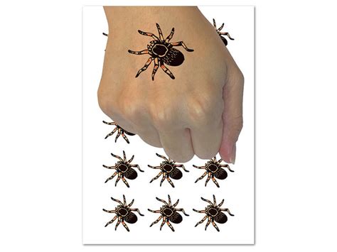 Tarantula Spider Solid Temporary Tattoo Water Resistant Fake Body Art Set Collection 1 Sheet Michaels Tarantula Spider Solid Temporary Tattoo Water Resistant Fake Body Art Set Collection 1 Sheet Michaels