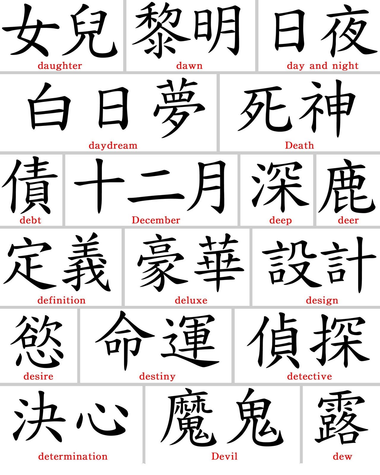 Tattoo Chinese Symbols And Meanings Tattoo Chinese Symbols And Meanings