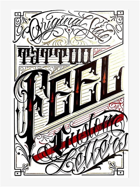 Tattoo Custom Letters By Philippe Feel D Las Tattoo Life Ebooks