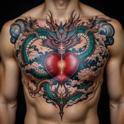 Tattoo Dragon Chest
