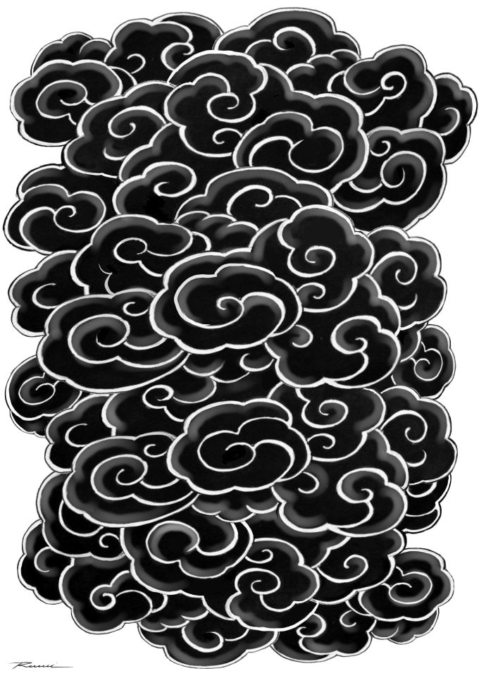 Tattoo Japanese Clouds Geometric Tattoo Design Japanese Tattoo