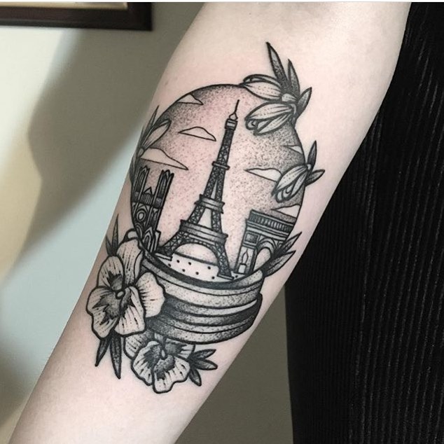 Tattoo Of Eiffel Tower Forearm Tattoo Ideas