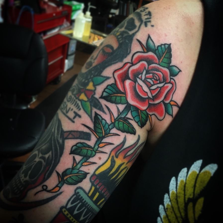 Tattoo Rose With Thorns