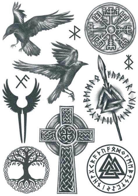 Temporary Tattoo Traditional Norse Tattoos Temporary Tattoo Traditional Norse Tattoos