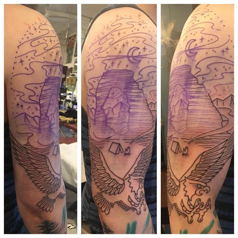 The Start Of My Utah Half Sleeve By The Wonderful Darling Tom Of