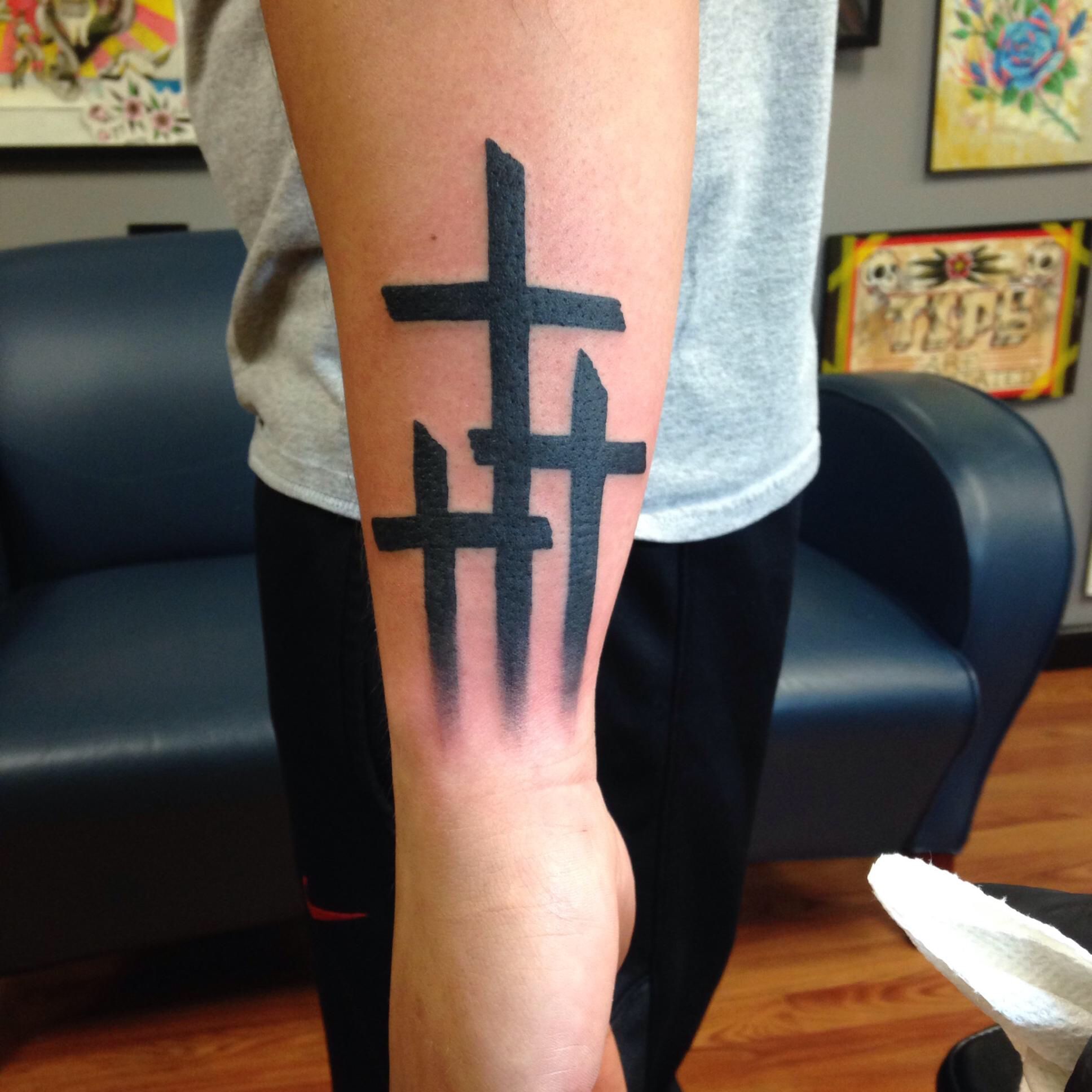 Three Crosses Tattoo Designs