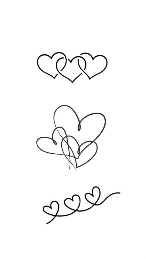 Three Heart Tattoo Ideas Printable Three Heart Tattoo Ideas Printable
