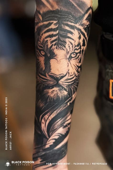 Tiger Hand Tattoo