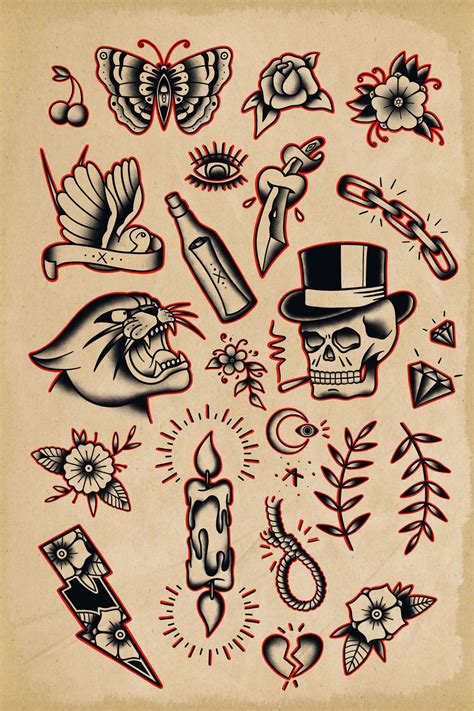 Traditional Flash Tattoo Designs By Ivebeencalledmax Traditional Traditional Flash Tattoo Designs By Ivebeencalledmax Traditional