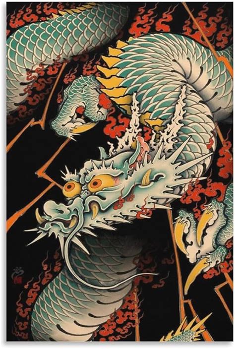 Traditional Japanese Dragon Tattoo Drawing Vintage Ali Japanese