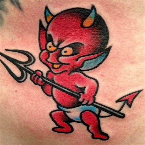 Traditional Little Devil Tattoo Traditional Little Devil Tattoo