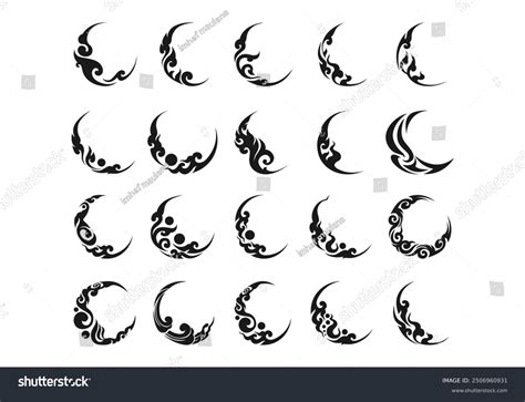 Tribal Crescent Moon Tattoo Designs Polynesian Crescent Moon Art Tribal Crescent Moon Tattoo Designs Polynesian Crescent Moon Art