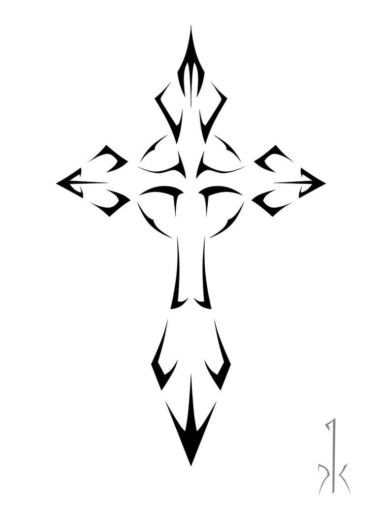 Tribal Cross Tattoo Designs