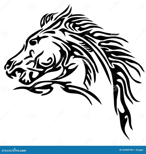 Tribal Horse Tattoo Royalty Free Cartoon Cartoondealer Com 32509196 Tribal Horse Tattoo Royalty Free Cartoon Cartoondealer Com 32509196