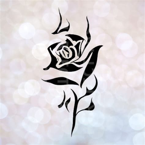 Tribal Rose Tattoo Design Tribal Rose Tattoo Design