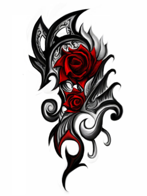 Tribal Rose Tattoos For Men Tribal Rose Tattoos For Men