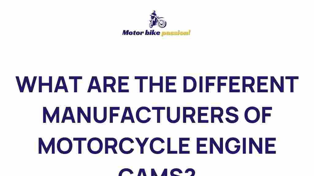 Unveiling The World Of Motorcycle Engine Cams