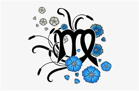Virgo Tattoo Designs Are Symbolized By The Virgin Often Cancer Zodiac Symbol With Flowers Transparent Png 500X460 Free Download On Nicepng Virgo Tattoo Designs Are Symbolized By The Virgin Often Cancer Zodiac Symbol With Flowers Transparent Png 500X460 Free Download On Nicepng