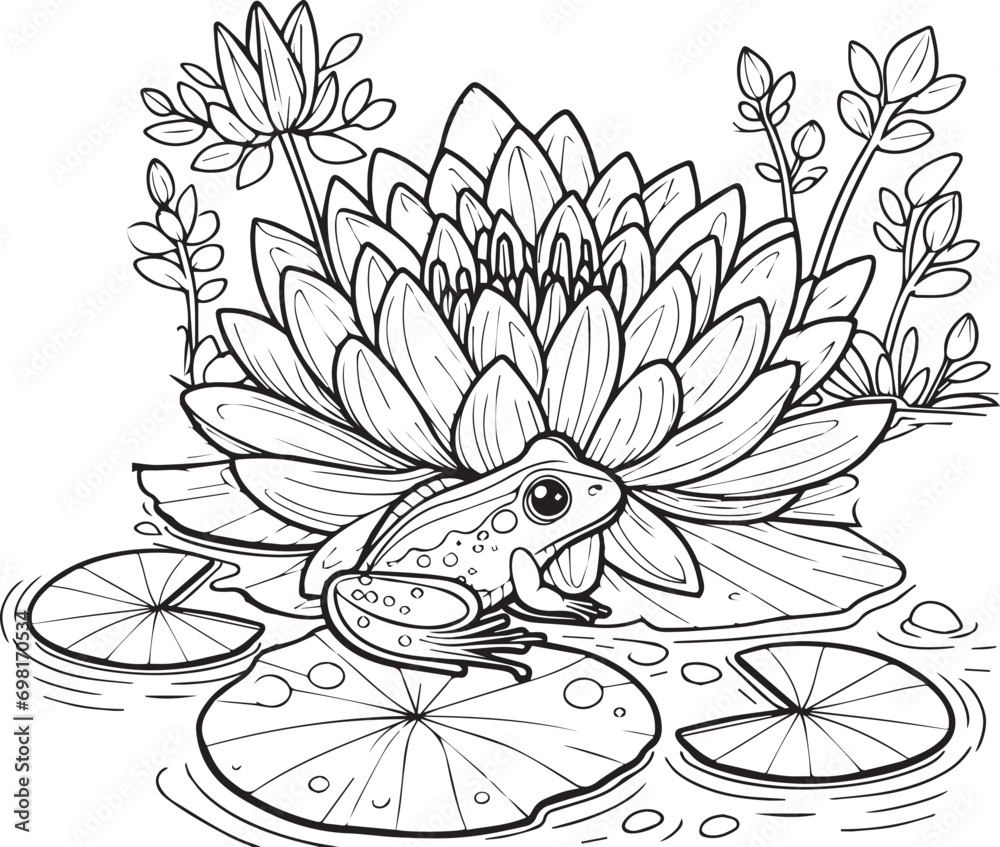 Water Lily Tattoo Design Masterpiece