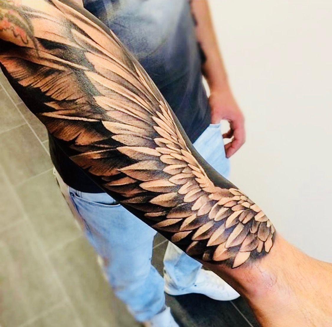 Wings Tattoo For Arm