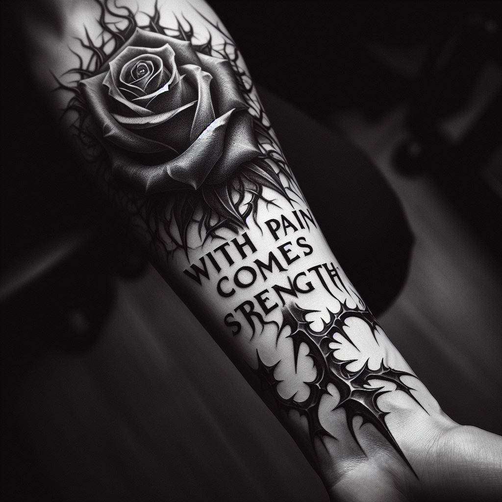 With Pain Comes Strength Tattoo Embracing Resilience Your Own Tattoo With Pain Comes Strength Tattoo Embracing Resilience Your Own Tattoo