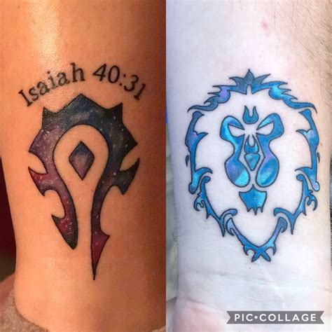 Wow Horde Tattoos World Of Warcraft Alliance Tattoo Geeky Tattoos Wow Horde Tattoos World Of Warcraft Alliance Tattoo Geeky Tattoos