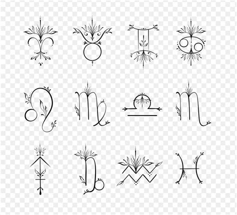 Zodiac Sign Tattoo Designs Png Set Digital Download Etsy Zodiac Sign Tattoo Designs Png Set Digital Download Etsy